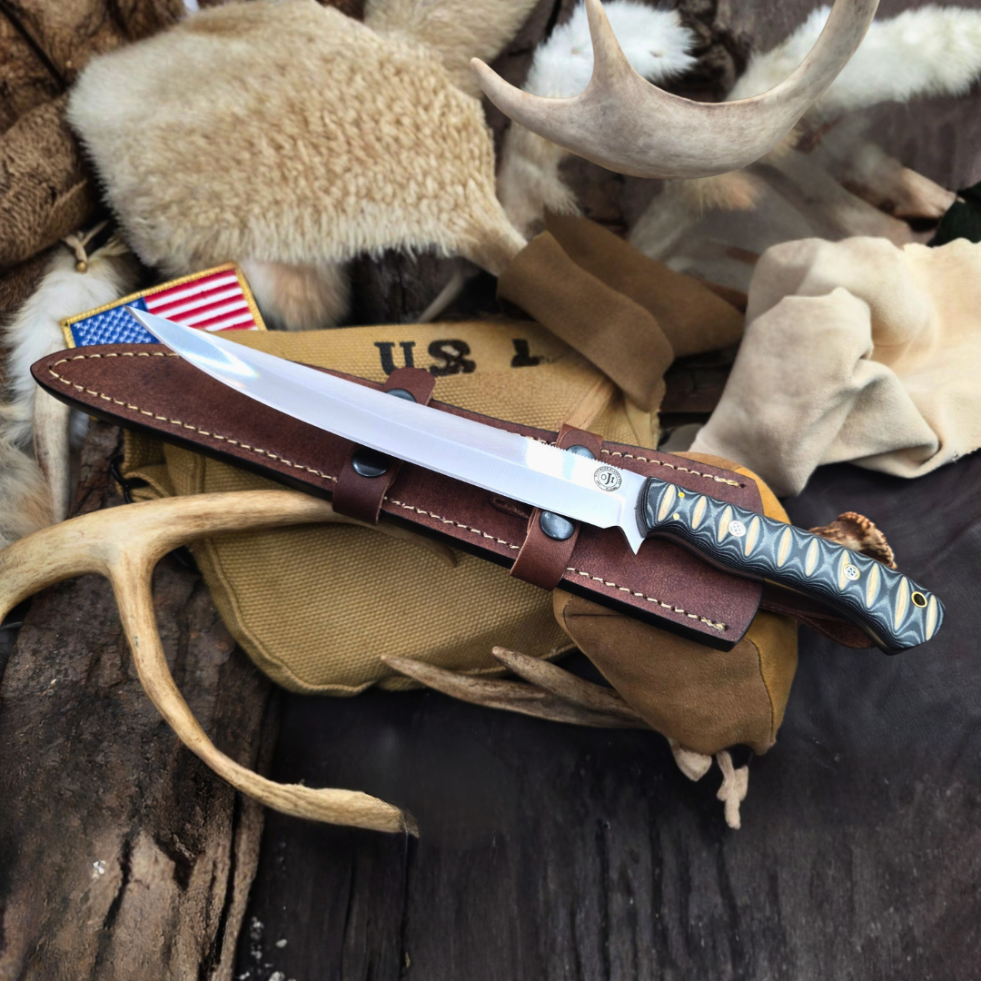Fillet Knife 440 C STICK MICARTA Handle