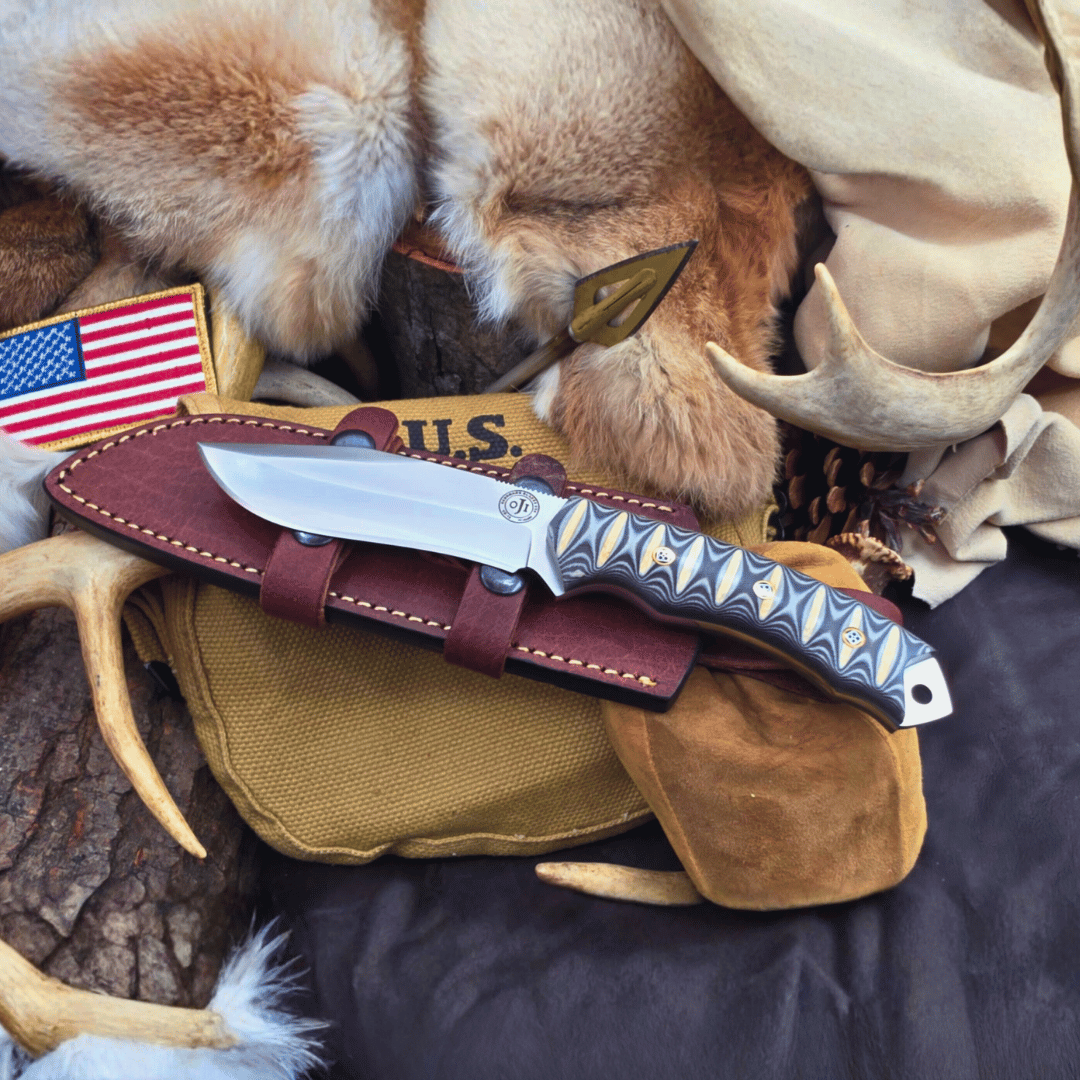 Handmade VG10 STEEL SKINNER Hunting Knife Micarta Handle