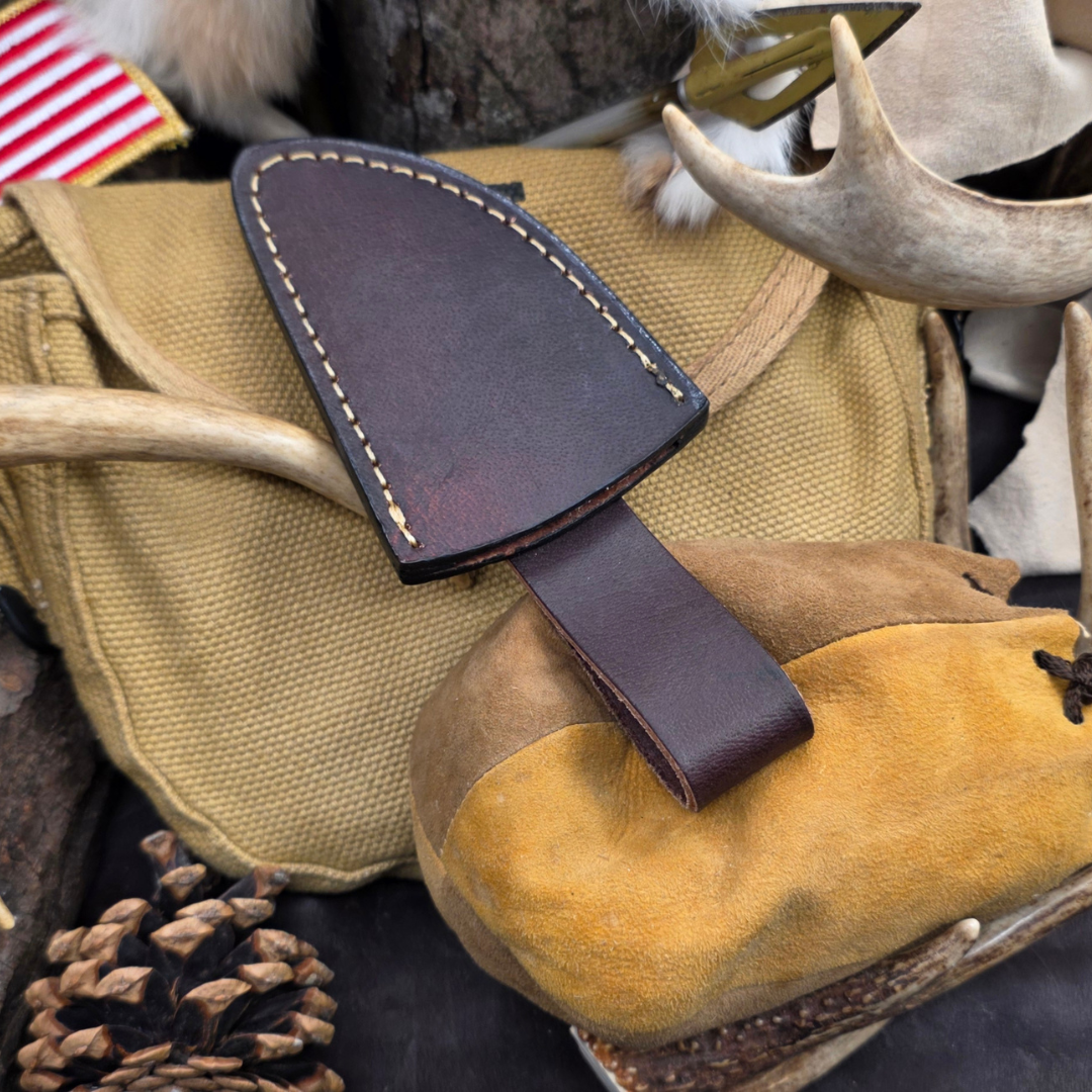 Premium DARK BROWN Handmade Cowhide Leather Sheath